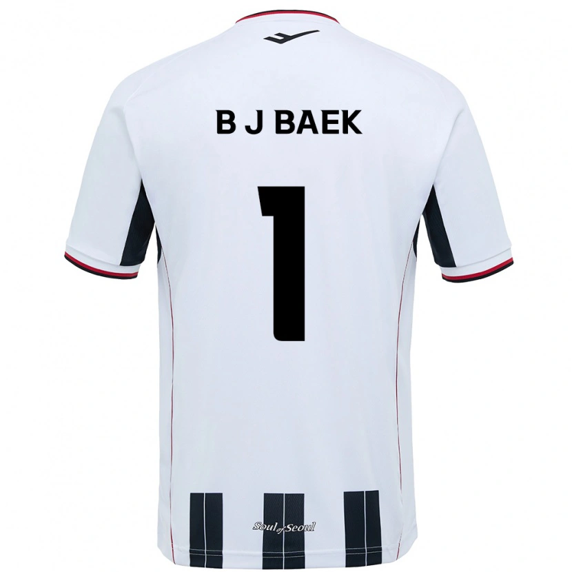 Danxen Dame Jong-Beom Baek #1 Hvit Svart Bortetrøye Drakt Trøye 2025/26 Skjorter T-Skjorte