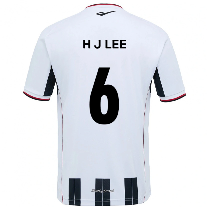 Danxen Dame Ju-Hwan Lee #6 Hvit Svart Bortetrøye Drakt Trøye 2025/26 Skjorter T-Skjorte