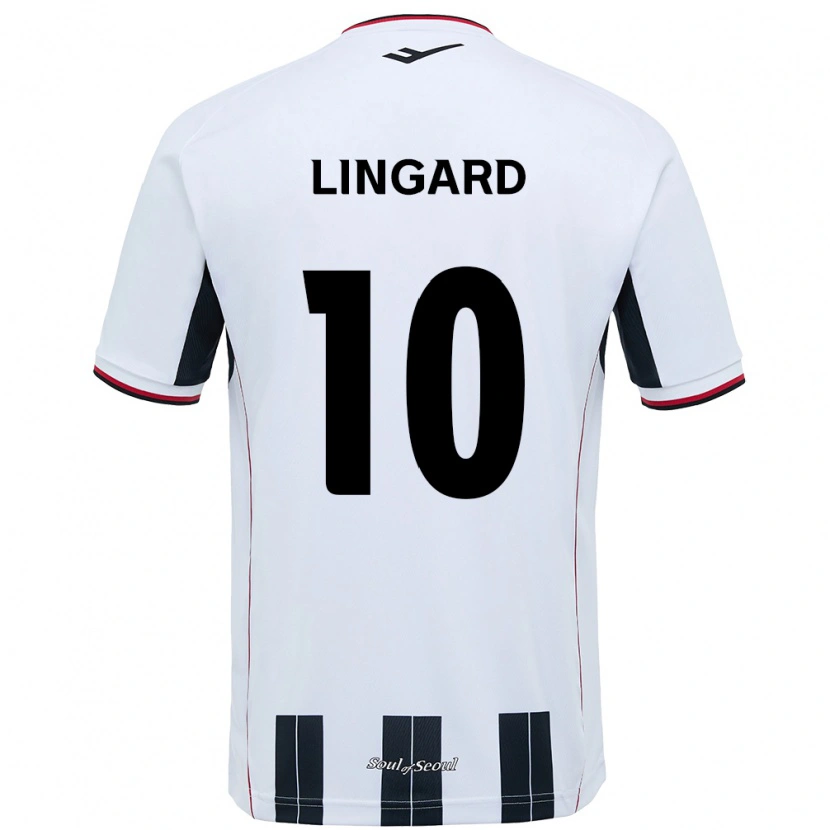 Danxen Dame Jesse Lingard #10 Hvit Svart Bortetrøye Drakt Trøye 2025/26 Skjorter T-Skjorte
