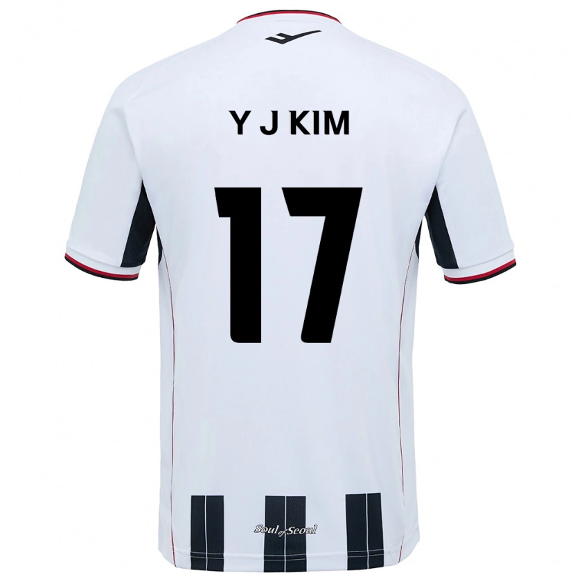 Danxen Dame Jin-Ya Kim #17 Hvit Svart Bortetrøye Drakt Trøye 2025/26 Skjorter T-Skjorte