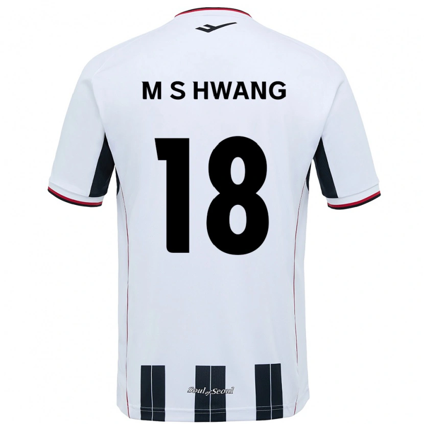 Danxen Dame Seong-Min Hwang #18 Hvit Svart Bortetrøye Drakt Trøye 2025/26 Skjorter T-Skjorte