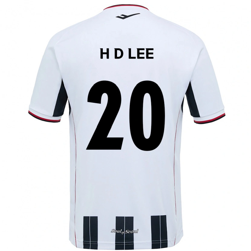 Danxen Dame Han-Do Lee #20 Hvit Svart Bortetrøye Drakt Trøye 2025/26 Skjorter T-Skjorte