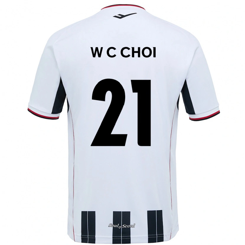Danxen Dame Cheol-Won Choi #21 Hvit Svart Bortetrøye Drakt Trøye 2025/26 Skjorter T-Skjorte
