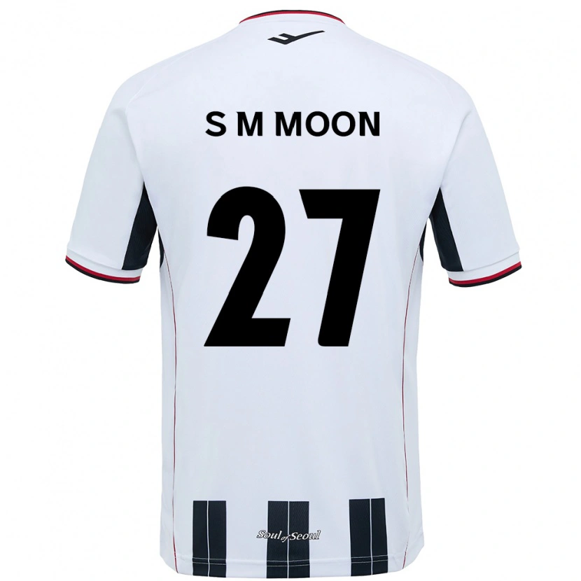 Danxen Dame Seon-Min Moon #27 Hvit Svart Bortetrøye Drakt Trøye 2025/26 Skjorter T-Skjorte
