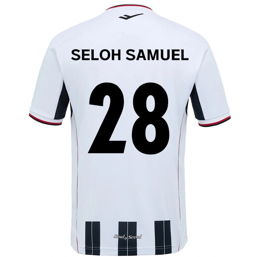 Danxen Dame Gbato Seloh Samuel #28 Hvit Svart Bortetrøye Drakt Trøye 2025/26 Skjorter T-Skjorte