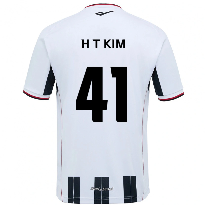 Danxen Dame Tae-Ho Kim #41 Hvit Svart Bortetrøye Drakt Trøye 2025/26 Skjorter T-Skjorte