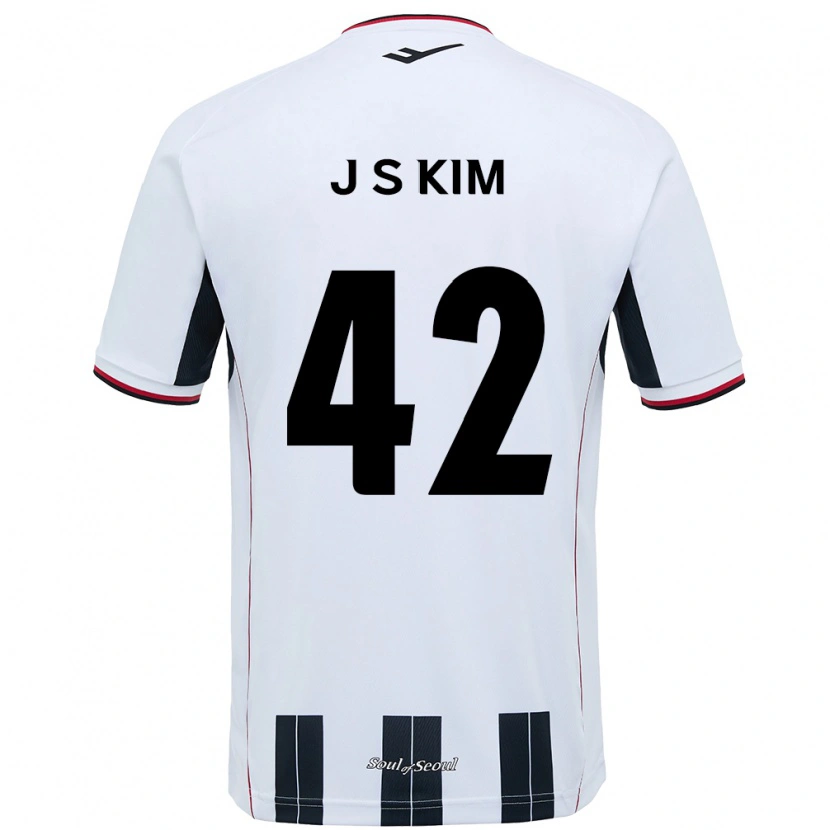 Danxen Dame Shin-Jin Kim #42 Hvit Svart Bortetrøye Drakt Trøye 2025/26 Skjorter T-Skjorte