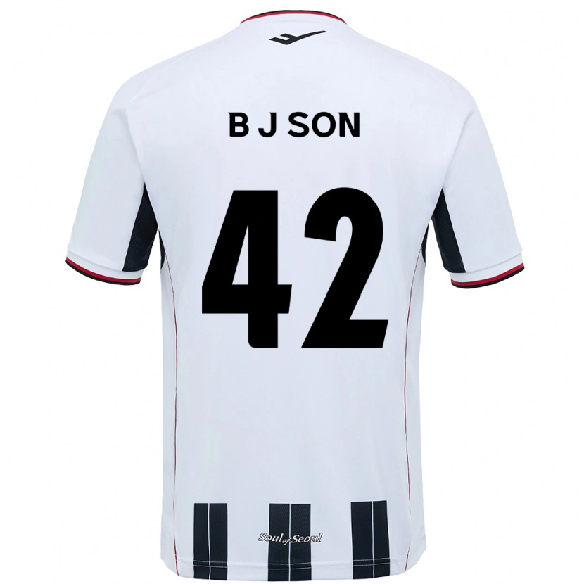 Danxen Dame Jeong-Beom Son #42 Hvit Svart Bortetrøye Drakt Trøye 2025/26 Skjorter T-Skjorte