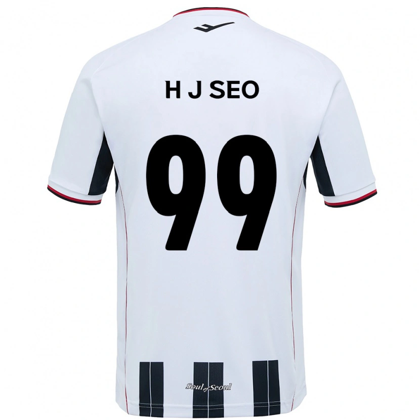 Danxen Dame Ju-Hwan Seo #99 Hvit Svart Bortetrøye Drakt Trøye 2025/26 Skjorter T-Skjorte