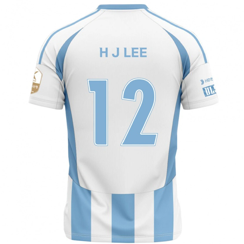 Danxen Dame Jae-Hyung Lee #12 Hvit Himmelsblå Bortetrøye Drakt Trøye 2025/26 Skjorter T-Skjorte