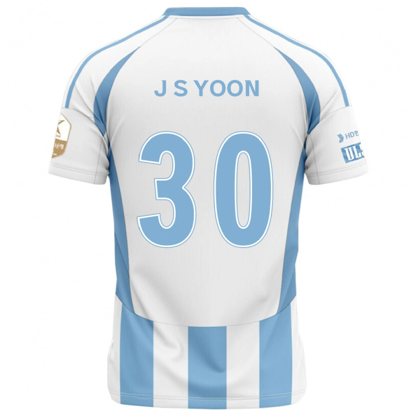 Danxen Dame Jae-Seok Yoon #30 Hvit Himmelsblå Bortetrøye Drakt Trøye 2025/26 Skjorter T-Skjorte