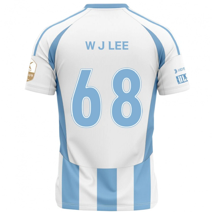 Danxen Dame Jae-Wook Lee #68 Hvit Himmelsblå Bortetrøye Drakt Trøye 2025/26 Skjorter T-Skjorte