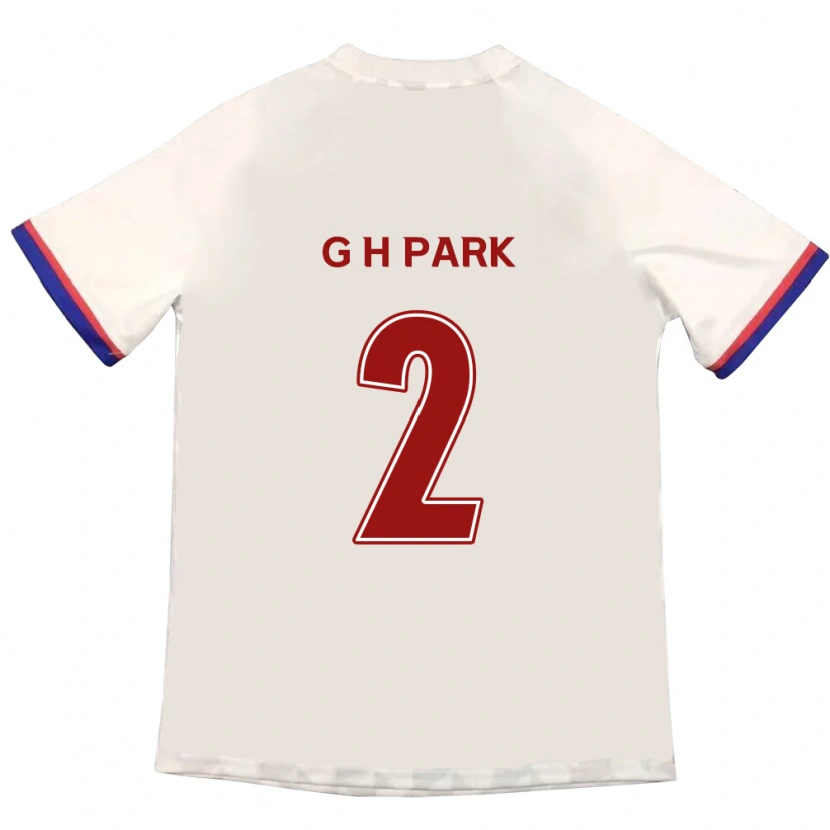 Danxen Dame Hyo-Geun Park #2 Off-White Rød Bortetrøye Drakt Trøye 2025/26 Skjorter T-Skjorte
