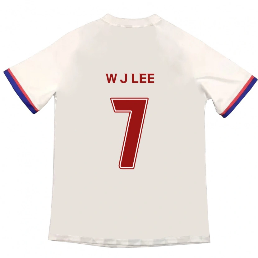 Danxen Dame Jae-Won Lee #7 Off-White Rød Bortetrøye Drakt Trøye 2025/26 Skjorter T-Skjorte