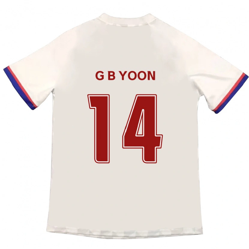 Danxen Dame Bit-Garam Yoon #14 Off-White Rød Bortetrøye Drakt Trøye 2025/26 Skjorter T-Skjorte