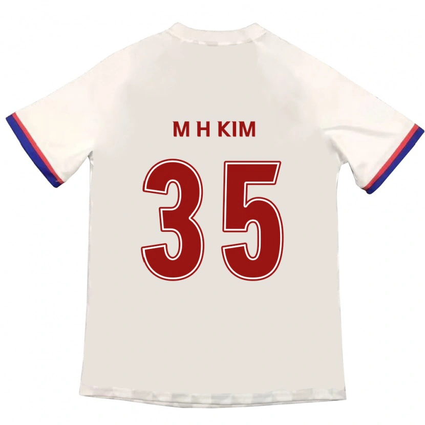 Danxen Dame Hyeon-Min Kim #35 Off-White Rød Bortetrøye Drakt Trøye 2025/26 Skjorter T-Skjorte