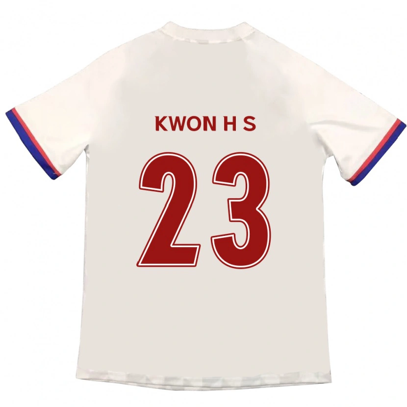 Danxen Dame Kwon Hui-Seon #23 Off-White Rød Bortetrøye Drakt Trøye 2025/26 Skjorter T-Skjorte