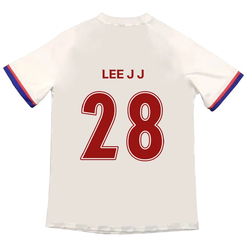 Danxen Dame Lee Jin-Joo #28 Off-White Rød Bortetrøye Drakt Trøye 2025/26 Skjorter T-Skjorte