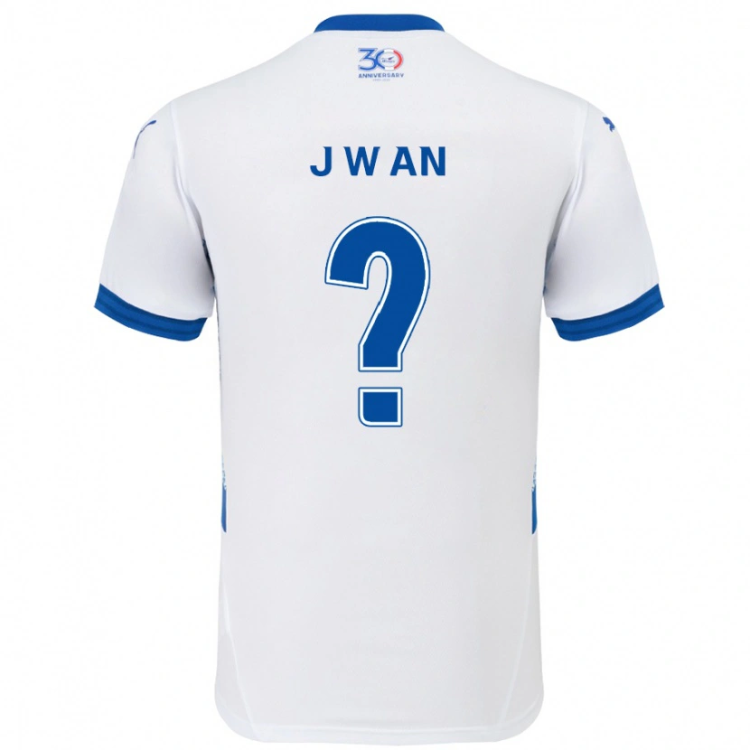 Danxen Dame Joo-Wan An #0 Hvit Kongeblå Bortetrøye Drakt Trøye 2025/26 Skjorter T-Skjorte