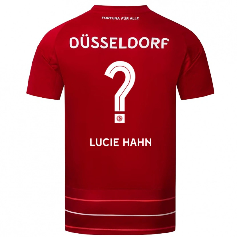 Danxen Dame Lucie Hahn #0 Rød Hvit Hjemmetrøye Drakt Trøye 2025/26 Skjorter T-Skjorte