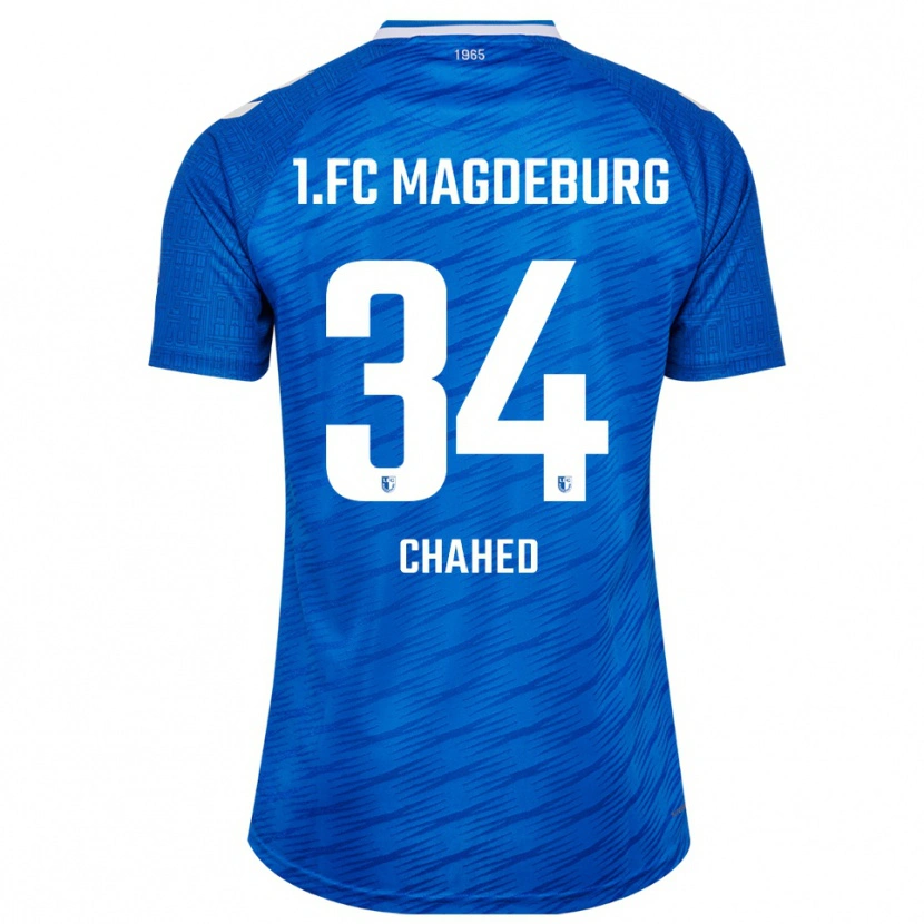 Danxen Dame Tarek Chahed #34 Blå Hvit Hjemmetrøye Drakt Trøye 2025/26 Skjorter T-Skjorte