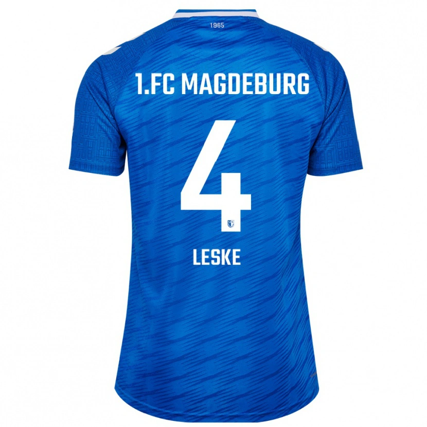 Danxen Dame Jona Leske #4 Blå Hvit Hjemmetrøye Drakt Trøye 2025/26 Skjorter T-Skjorte