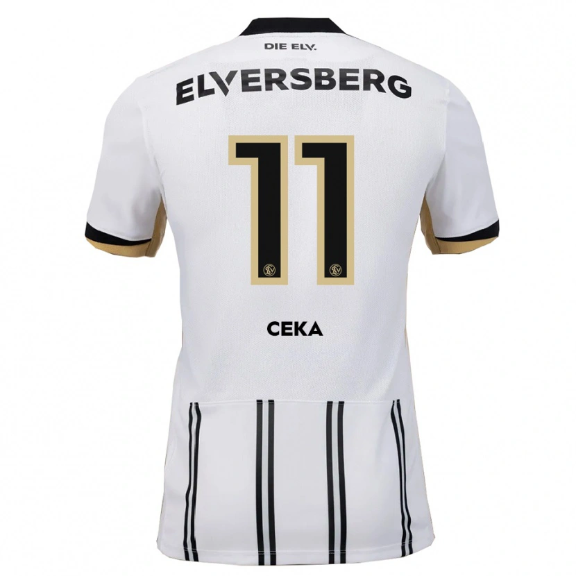 Danxen Dame Jason Ceka #11 Hvit Svart Hjemmetrøye Drakt Trøye 2025/26 Skjorter T-Skjorte