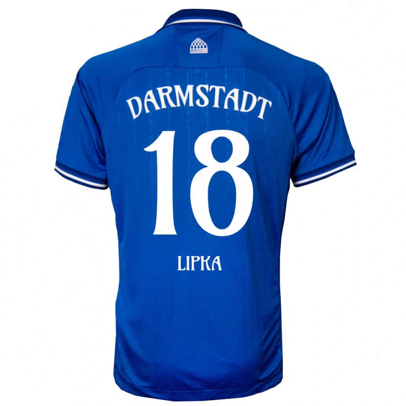 Danxen Dame David Lipka #18 Blå Hvit Hjemmetrøye Drakt Trøye 2025/26 Skjorter T-Skjorte