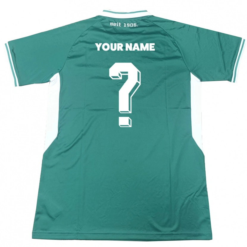 Danxen Dame Navnet Ditt #0 Grønn Hvit Hjemmetrøye Drakt Trøye 2025/26 Skjorter T-Skjorte