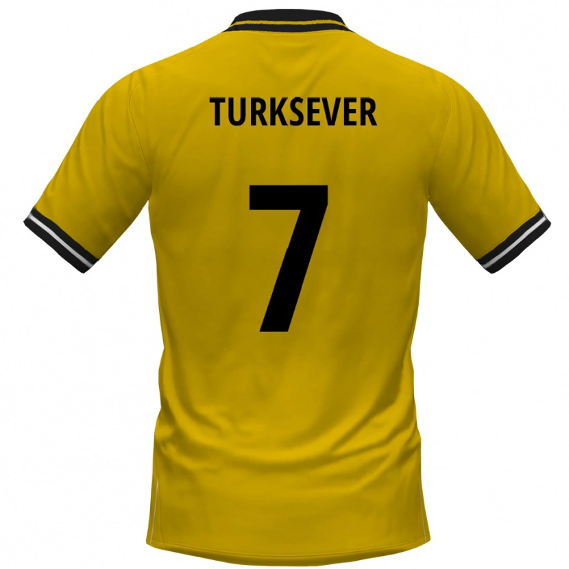 Danxen Dame Emre Türksever #7 Gul Svart Hjemmetrøye Drakt Trøye 2025/26 Skjorter T-Skjorte