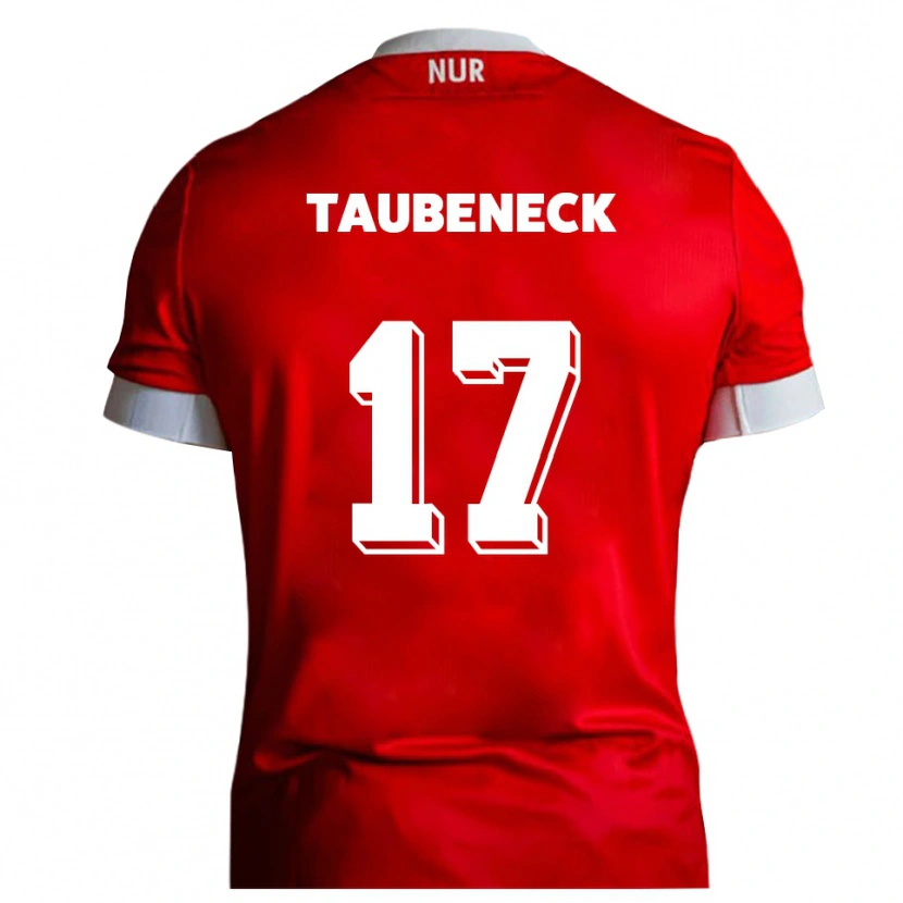 Danxen Dame Joey Taubeneck #17 Rød Hvit Hjemmetrøye Drakt Trøye 2025/26 Skjorter T-Skjorte