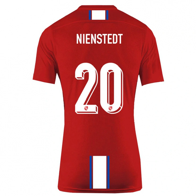 Danxen Dame Anakin-Jo Nienstedt #20 Rød Hvit Hjemmetrøye Drakt Trøye 2025/26 Skjorter T-Skjorte