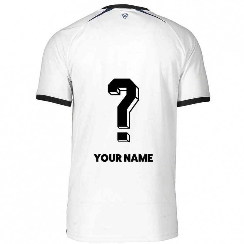 Danxen Dame Navnet Ditt #0 Hvit Svart Bortetrøye Drakt Trøye 2025/26 Skjorter T-Skjorte