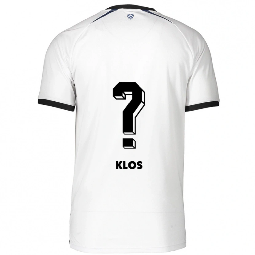 Danxen Dame Aaron Klos #0 Hvit Svart Bortetrøye Drakt Trøye 2025/26 Skjorter T-Skjorte