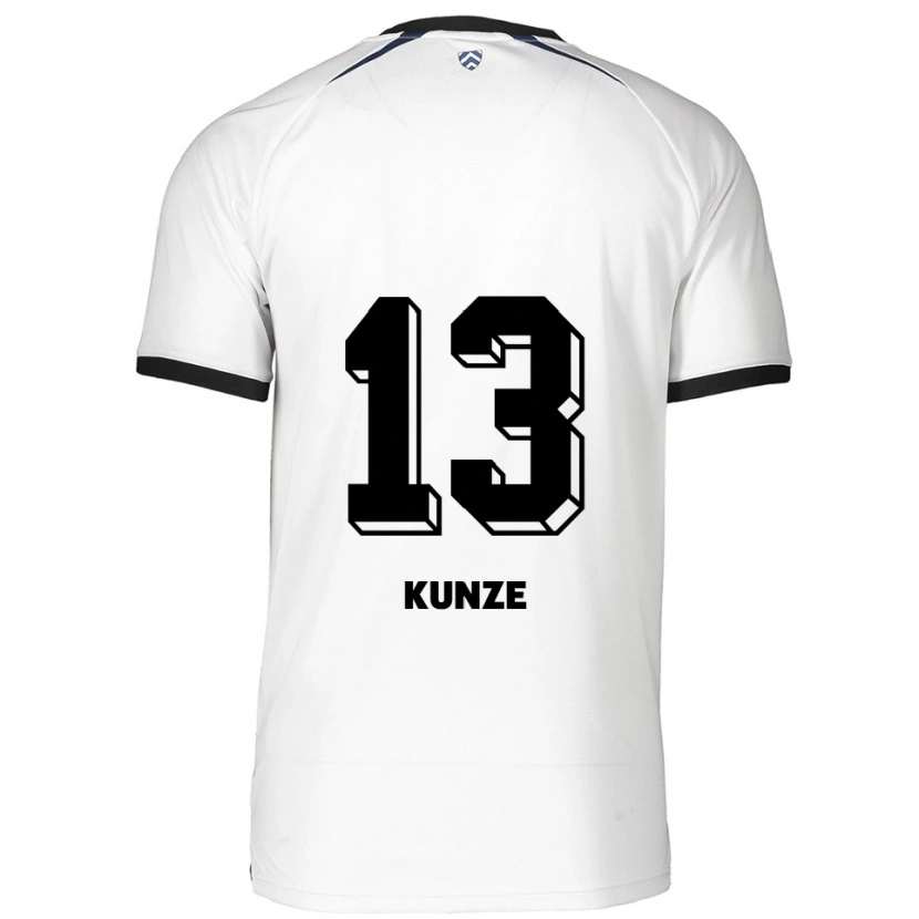 Danxen Dame Lukas Kunze #13 Hvit Svart Bortetrøye Drakt Trøye 2025/26 Skjorter T-Skjorte