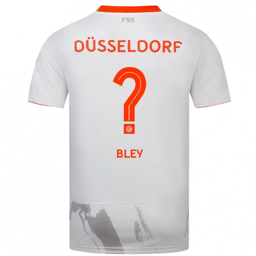 Danxen Dame Melissa Bley #0 Hvit Oransje Bortetrøye Drakt Trøye 2025/26 Skjorter T-Skjorte
