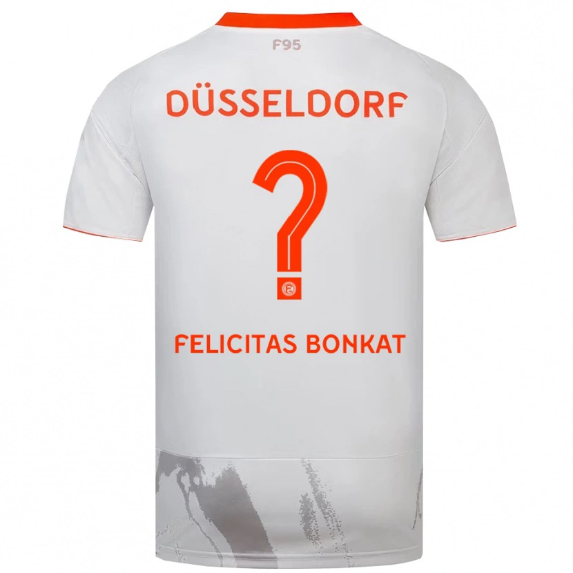 Danxen Dame Lucy Felicitas Bonkat #0 Hvit Oransje Bortetrøye Drakt Trøye 2025/26 Skjorter T-Skjorte