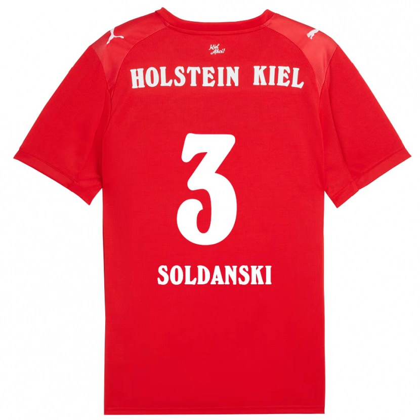 Danxen Dame Lasse Soldanski #3 Rød Blå Bortetrøye Drakt Trøye 2025/26 Skjorter T-Skjorte