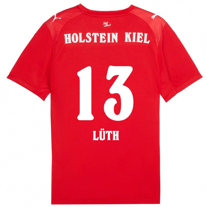 Danxen Dame Felix Lüth #13 Rød Blå Bortetrøye Drakt Trøye 2025/26 Skjorter T-Skjorte