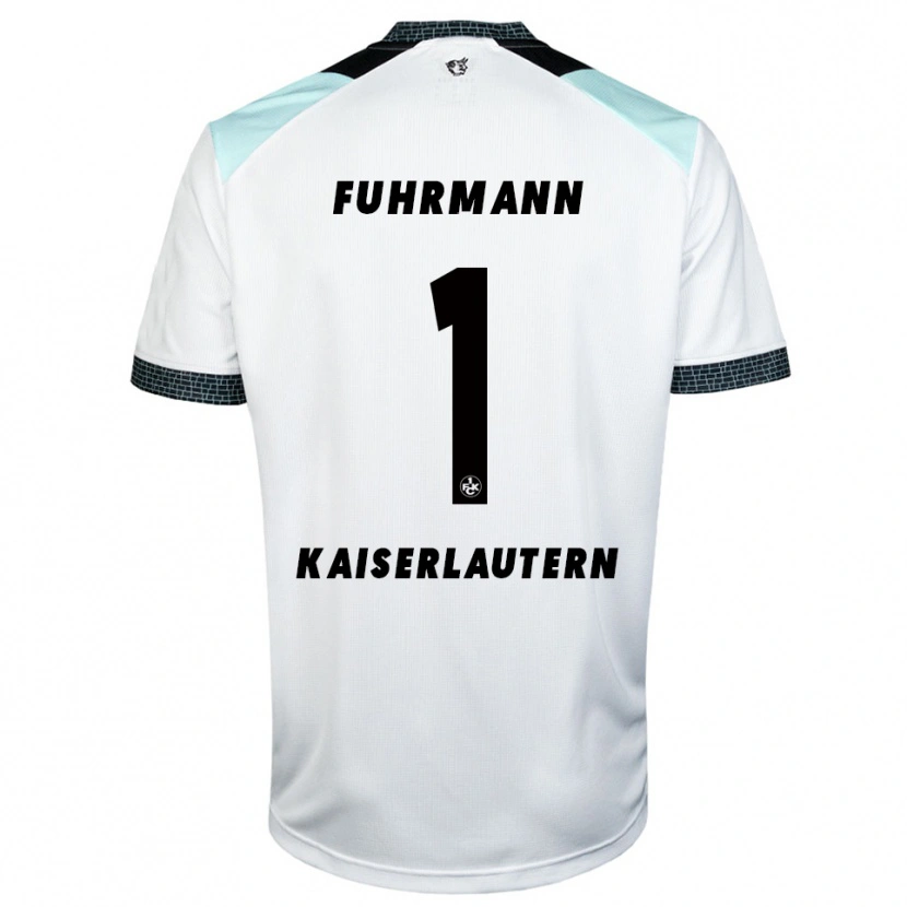 Danxen Dame Lasse Fuhrmann #1 Hvit Svart Bortetrøye Drakt Trøye 2025/26 Skjorter T-Skjorte