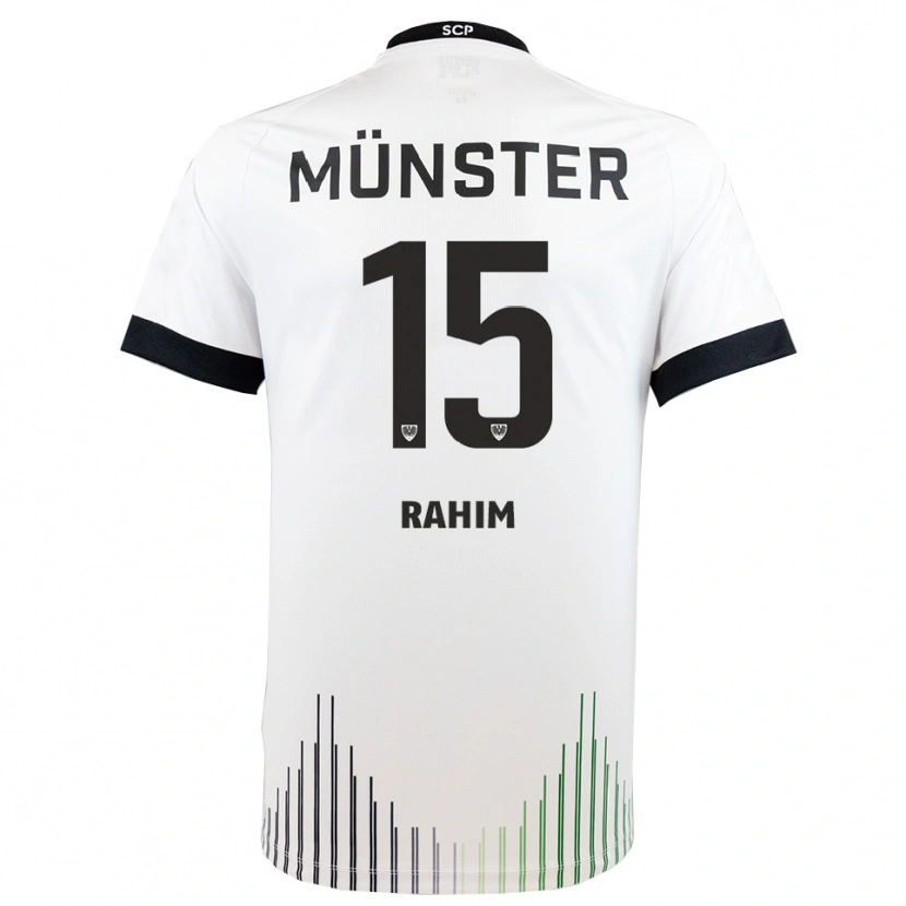 Danxen Dame David Rahim #15 Hvit Svart Bortetrøye Drakt Trøye 2025/26 Skjorter T-Skjorte