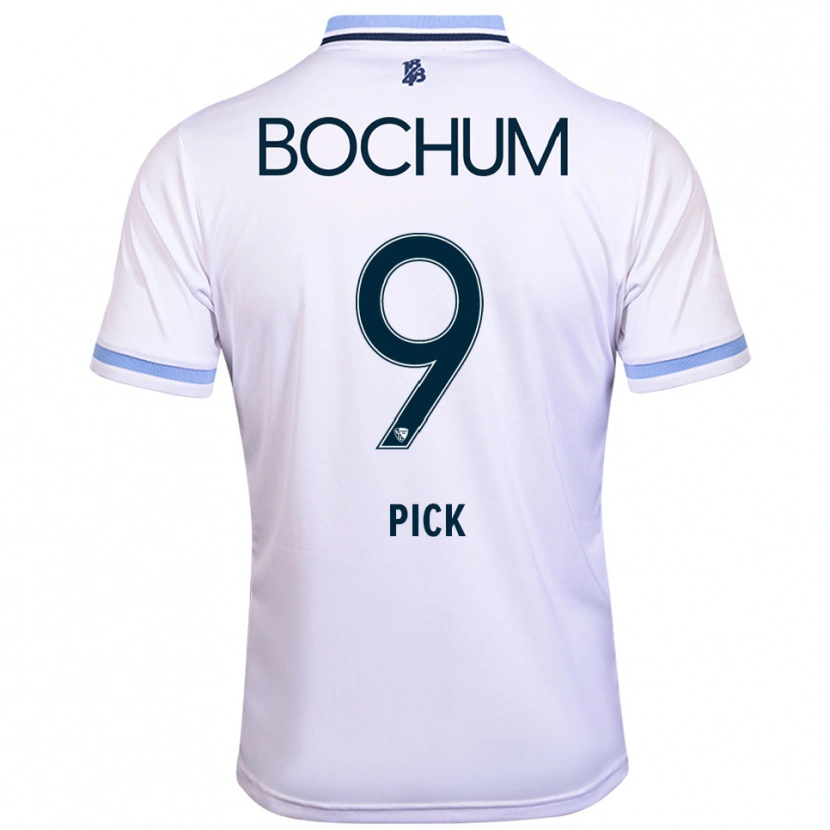 Danxen Dame Luis Pick #9 Hvit Himmelsblå Bortetrøye Drakt Trøye 2025/26 Skjorter T-Skjorte