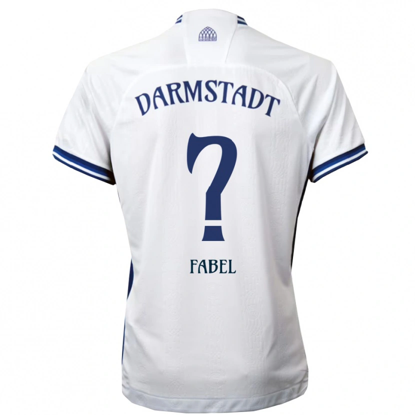 Danxen Dame Lukas Fabel #0 Hvit Blå Bortetrøye Drakt Trøye 2025/26 Skjorter T-Skjorte