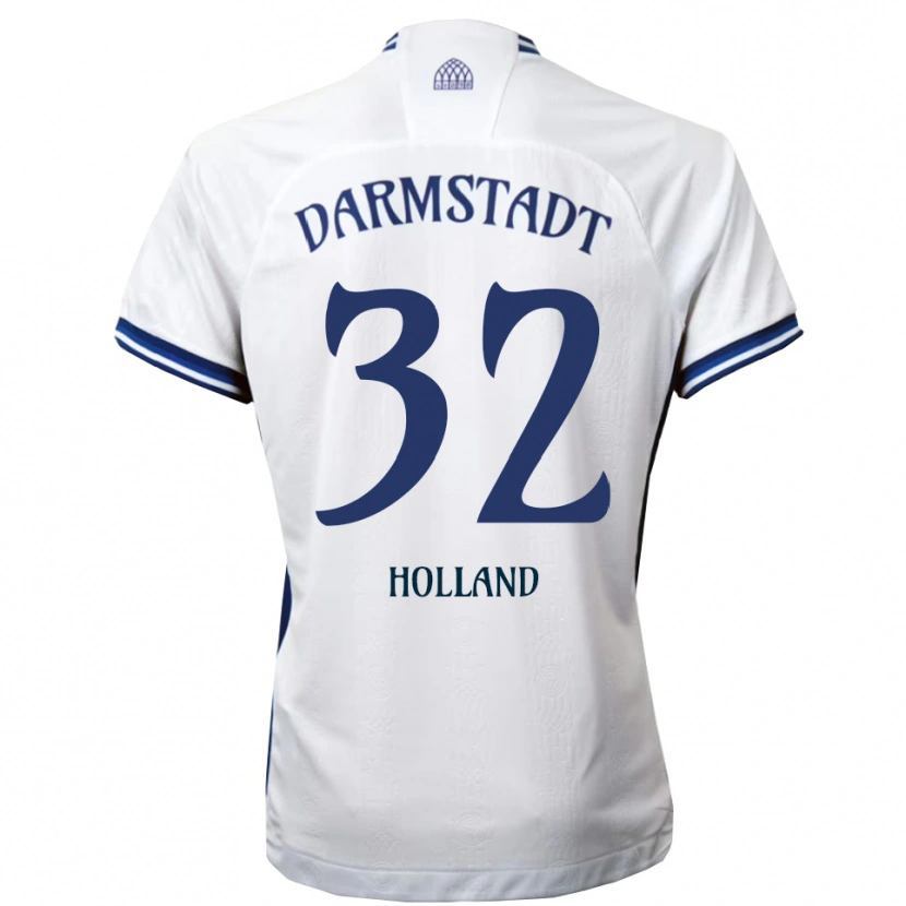 Danxen Dame Fabian Holland #32 Hvit Blå Bortetrøye Drakt Trøye 2025/26 Skjorter T-Skjorte