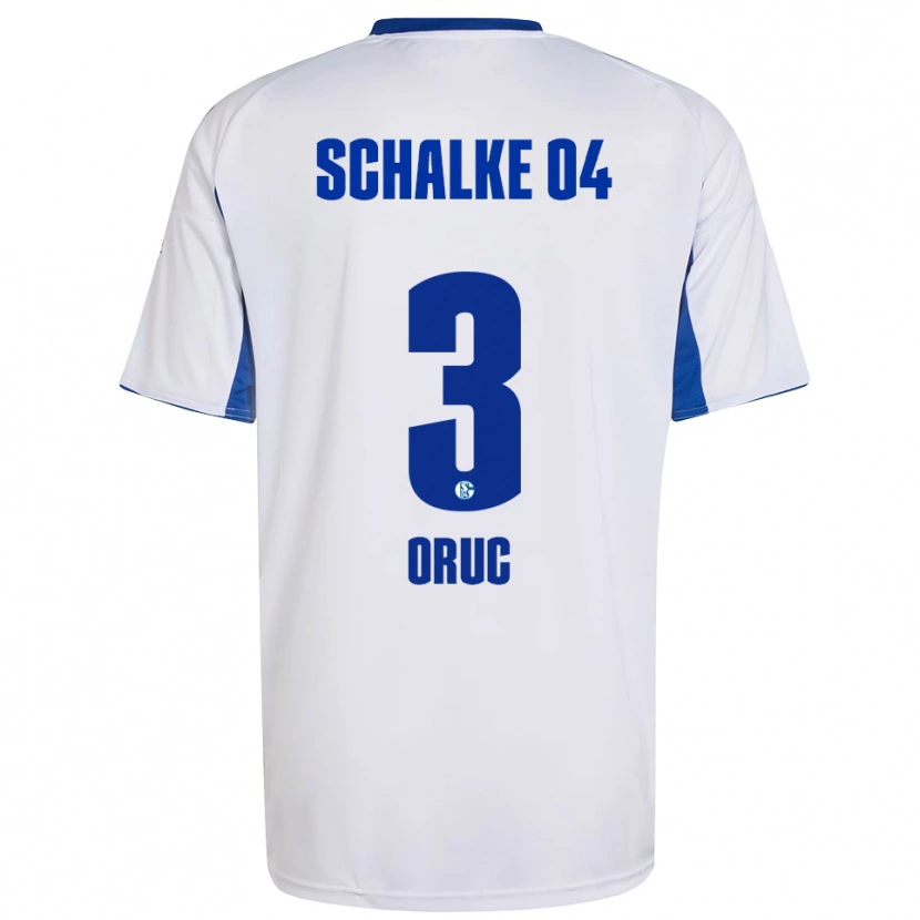 Danxen Dame Arda Oruç #3 Hvit Blå Bortetrøye Drakt Trøye 2025/26 Skjorter T-Skjorte