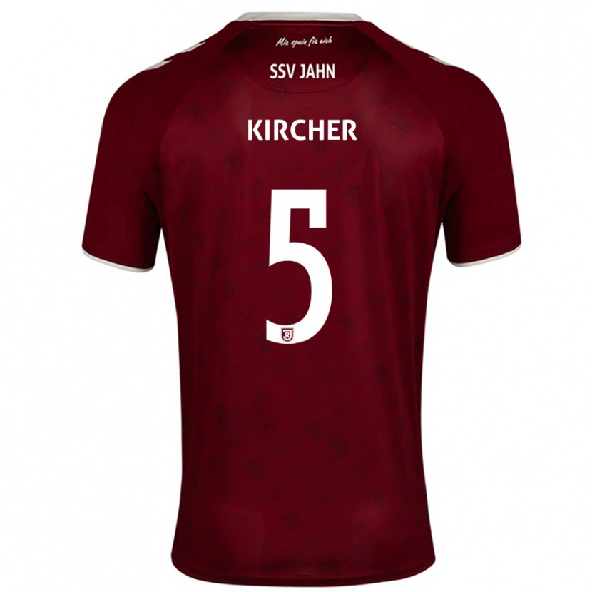 Danxen Dame Michel Kircher #5 Burgunder Hvit Bortetrøye Drakt Trøye 2025/26 Skjorter T-Skjorte