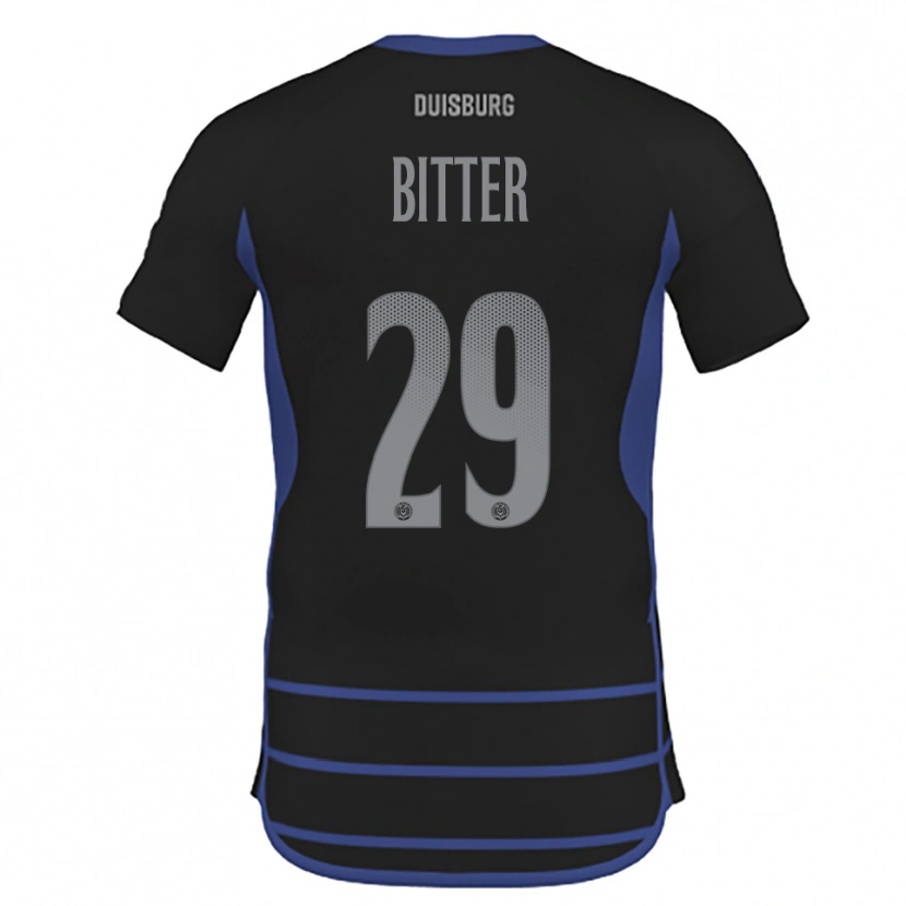 Danxen Dame Joshua Bitter #29 Svart Blå Bortetrøye Drakt Trøye 2025/26 Skjorter T-Skjorte
