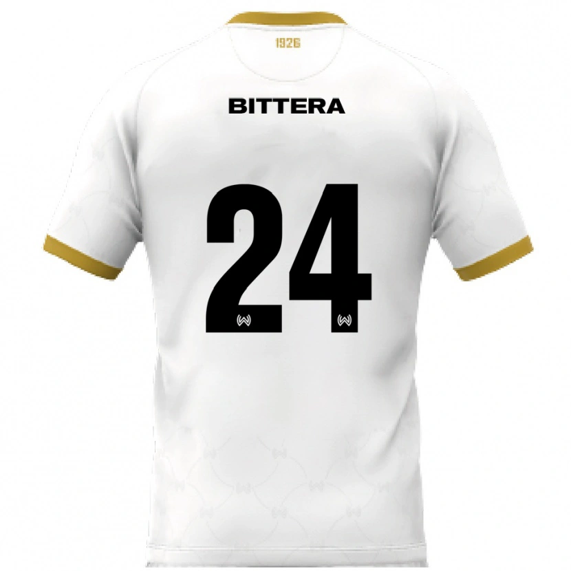 Danxen Dame Buda Bittera #24 Hvit Gull Bortetrøye Drakt Trøye 2025/26 Skjorter T-Skjorte
