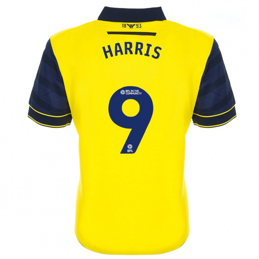 Danxen Barn Mark Harris #9 Gul Marine Hjemmetrøye Drakt Trøye 2025/26 Skjorter T-Skjorte