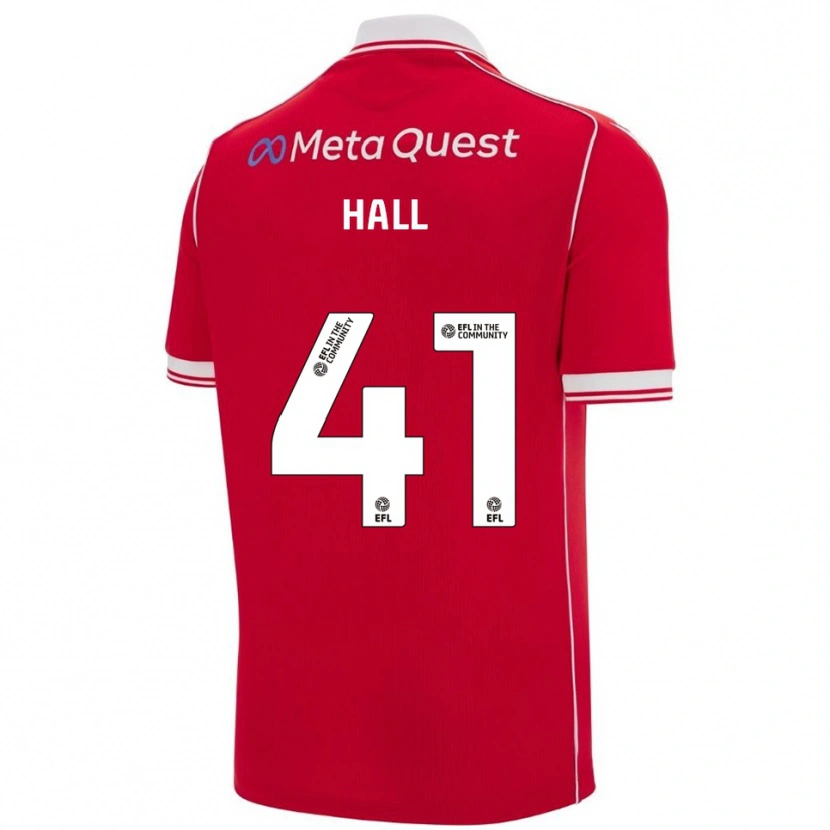 Danxen Barn Liam Hall #41 Rød Hvit Hjemmetrøye Drakt Trøye 2025/26 Skjorter T-Skjorte